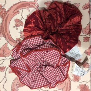 Sezane Scrunchies - Gingham and Velvet